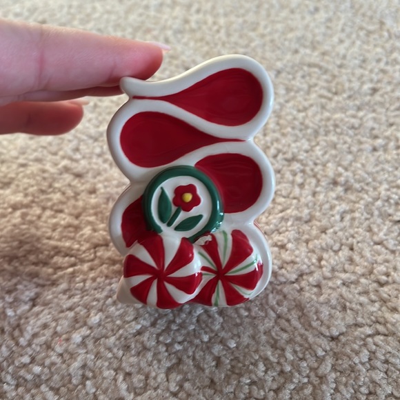 Vintage Fitz and Floyd Christmas Ribbon Candy Pepper Shaker - Picture 4 of 6
